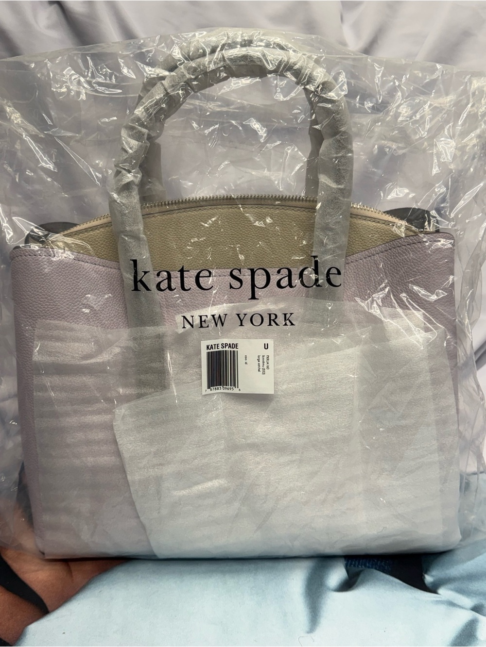 (new+tag) Kate Spade Margaux Large Satchel
Lilac & Cream Leather Two-Tone - Picture 10 of 17